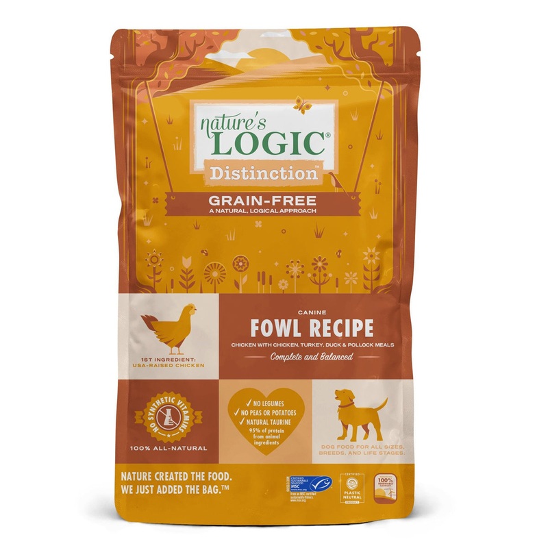 Nature's Logic Grain Free Distinction Fowl Recipe Dry Dog Food 24lb