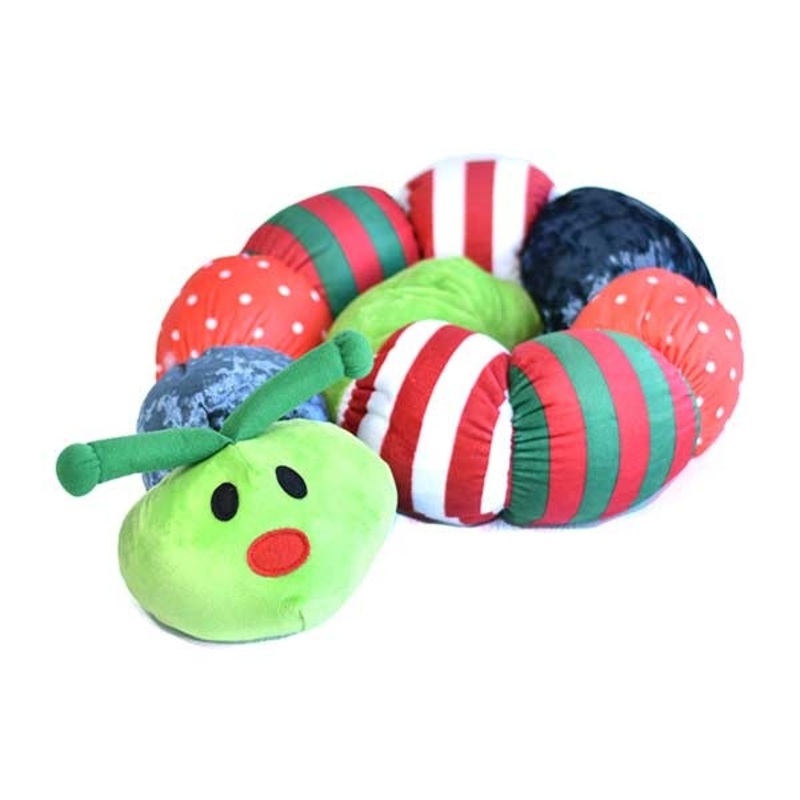 PatchWork Pet Holiday Ornaments Caterpillar 43" Dog Toy