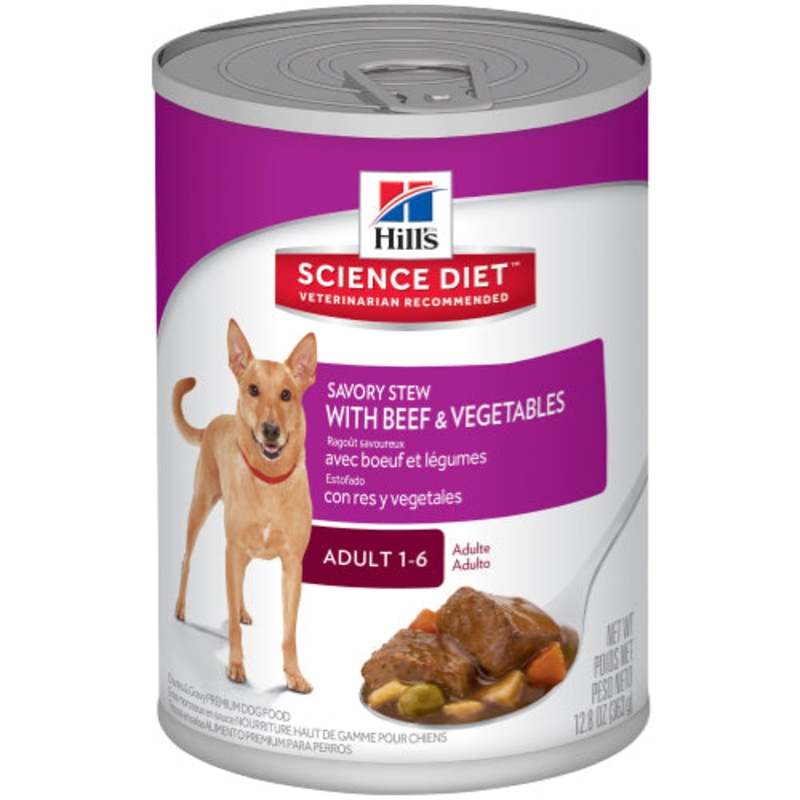 Science Diet Adult Savory Stew with Beef and Vegetables 12.8oz