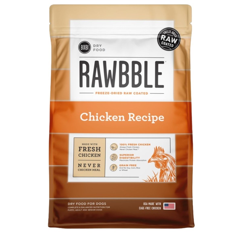 Bixbi Pet Rawbble Chicken Dry Dog Food 24lb