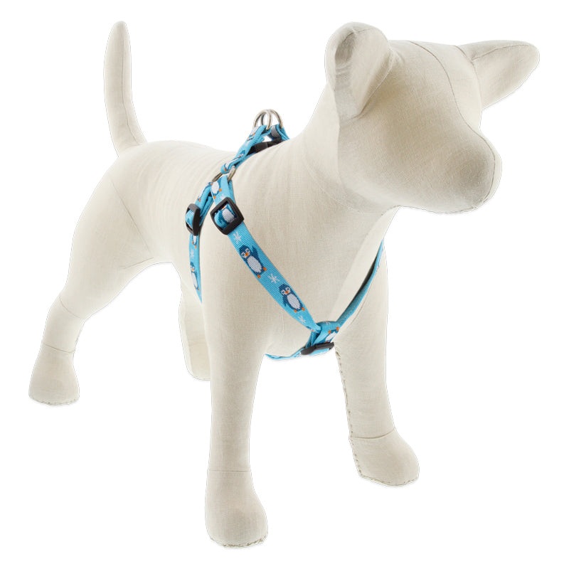 Lupine Holiday Step-In 3/4" Wide 20"-30" Girth Size Penguin Party Dog Harness