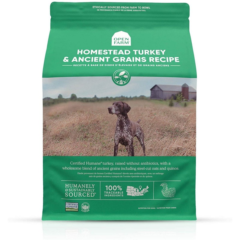 Open Farm Homestead Turkey & Ancient Grains Dry Dog Food 11lb