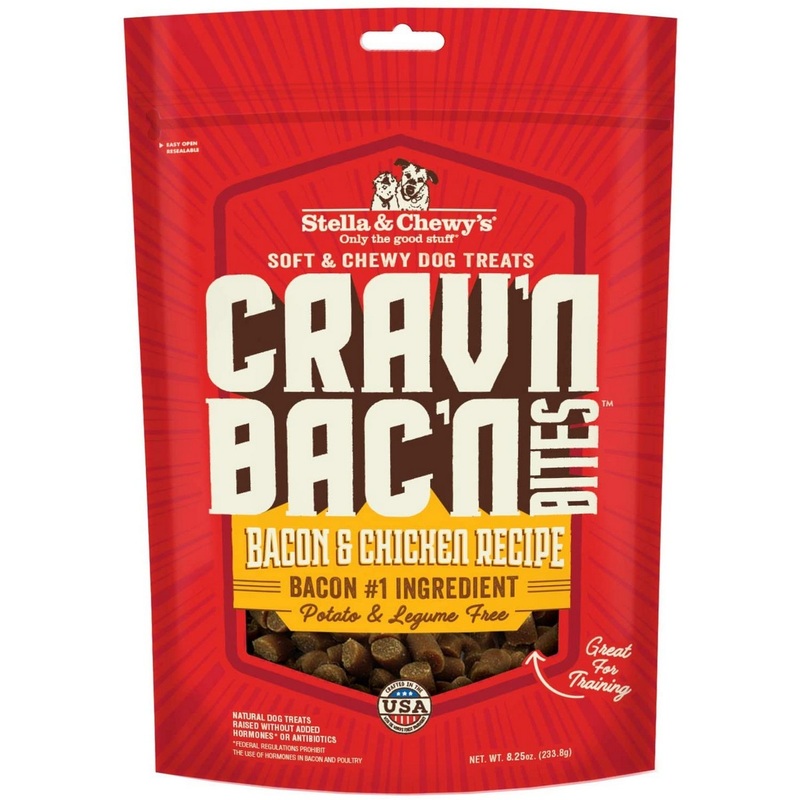 Stella & Chewys Crav'N Bac'N Bacon Chicken Dog Treats 8.25oz