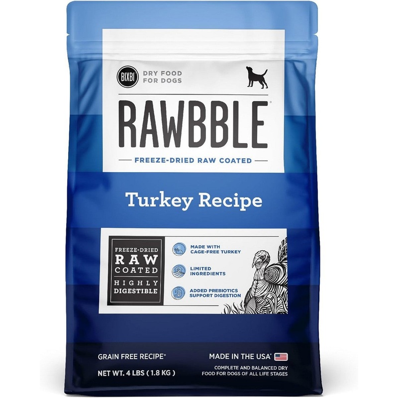 Bixbi Pet Rawbble Turkey Dry Dog Food 4lb