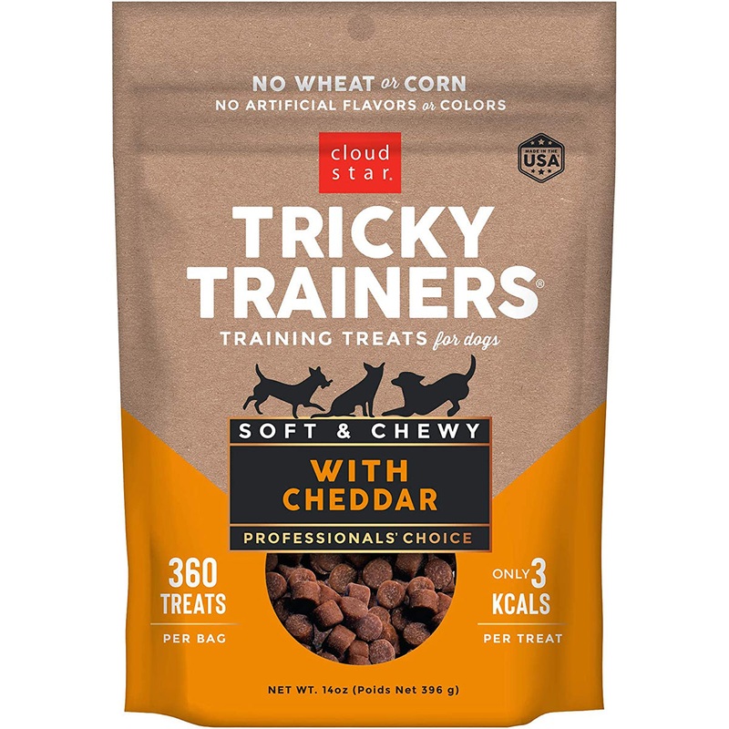 Cloud Star Tricky Trainers Chewy Cheddar Flavor Dog Treats 14oz