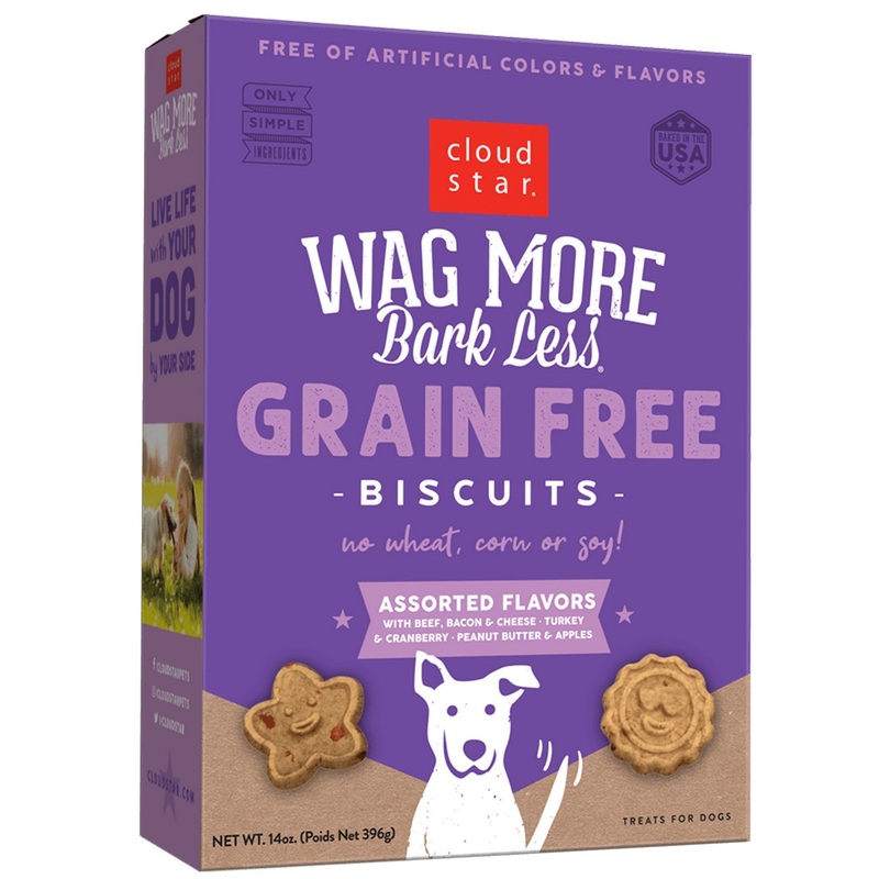 Cloud Star Wag More Bark Less Grain Free Assorted Flavors Dog Treats 14oz