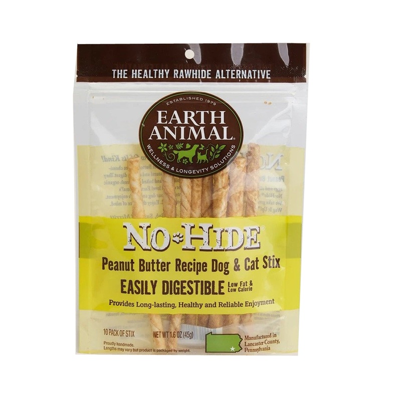 Earth Animal No Hide Peanut Butter Stix 1.6oz 10 Pack