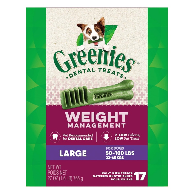 Greenies Weight Management Large Dog Dental Treats 17 count 27oz