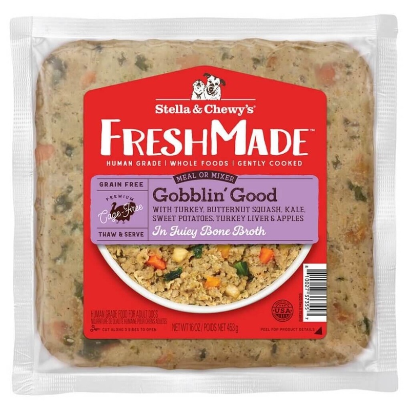 Stella and Chewys Freshmade Gobblin' Good Turkey Dog Food 16oz