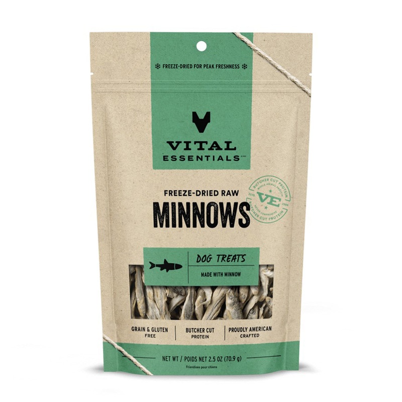 Vital Essentials Freeze-Dried Minnows Dog Treats 2.5oz