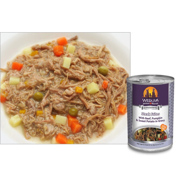 Weruva Steak Frites with Beef, Pumpkin and Sweet Potatoes in Gravy 14oz