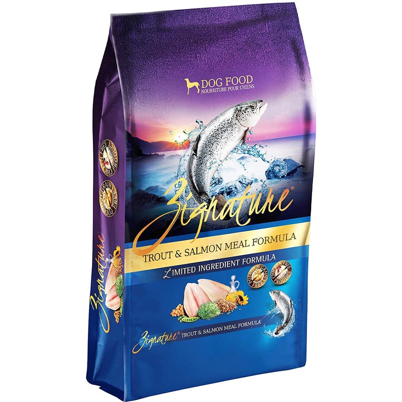 Zignature Limited Ingredient Formula Grain-Free Trout & Salmon Meal Small Bites Dry Dog Food 4lb