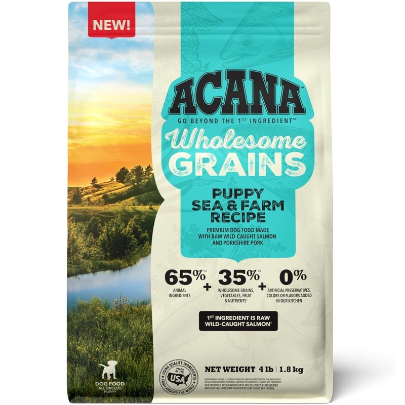 Acana Wholesome Grains Puppy Sea & Farm Dry Dog Food 4lb