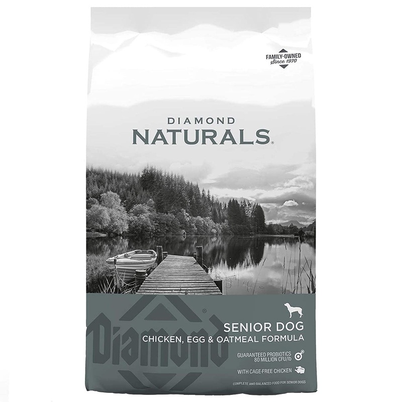 Diamond Naturals Chicken Egg & Oatmeal Formula Senior Dry Dog Food 35lb