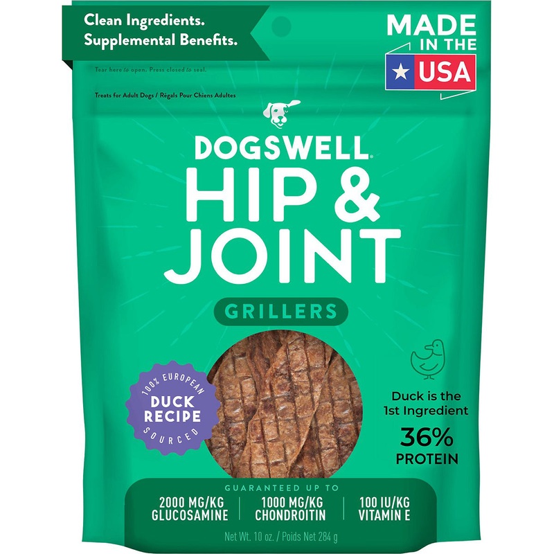 Dogswell Grillers Hip & Joint Duck Recipe Grain-Free Dog Treats 20oz