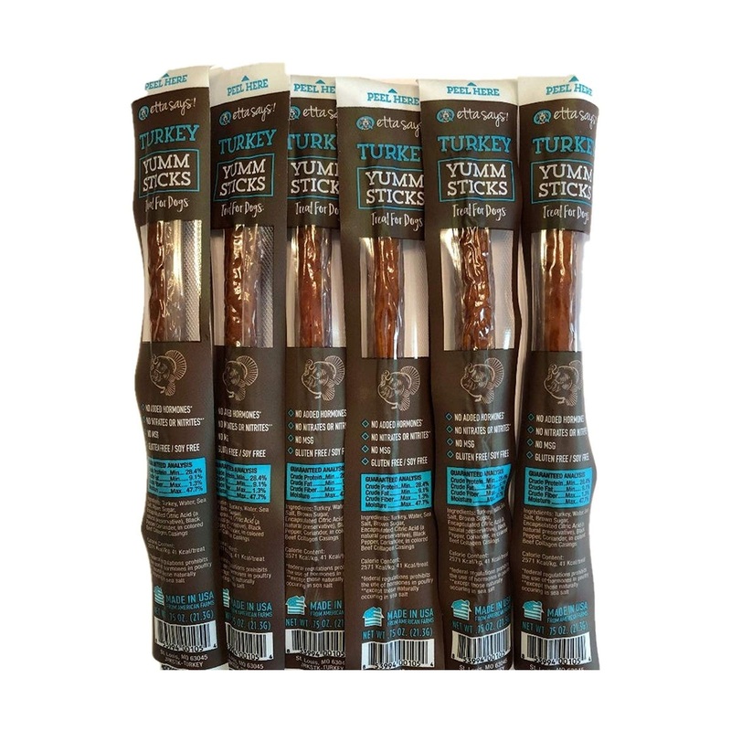 Etta Says Yummy Stick Turkey Dog Treat - Single