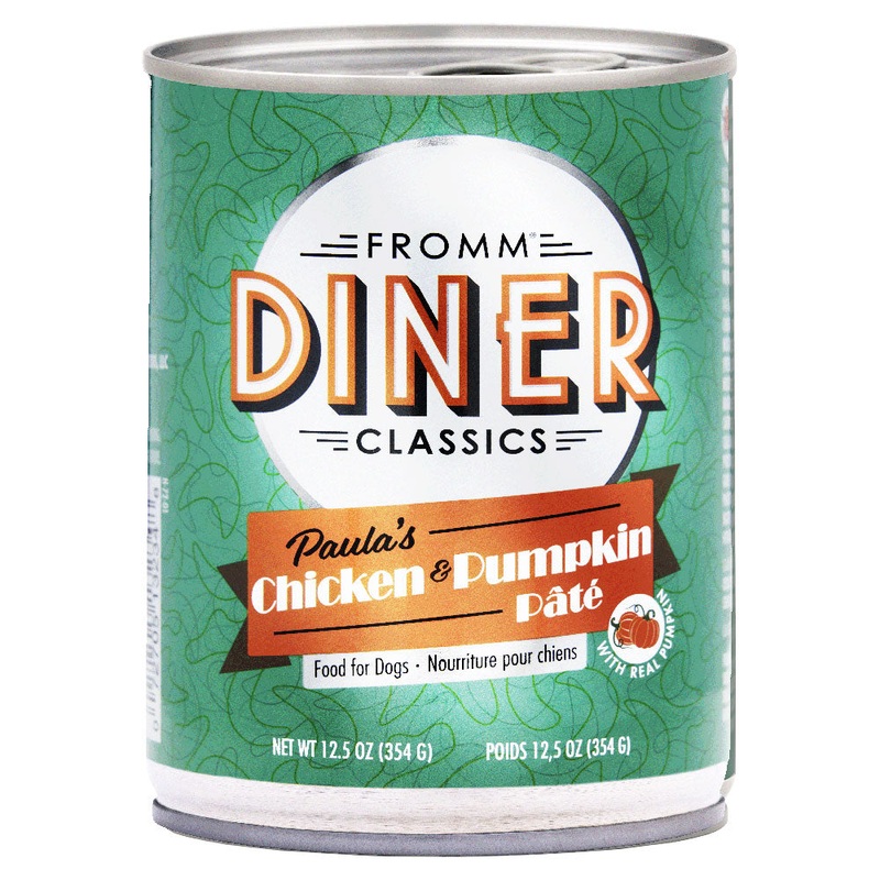 Fromm Diner Classics Paulas Chicken & Pumpkin Pate Dog Food 12.5oz