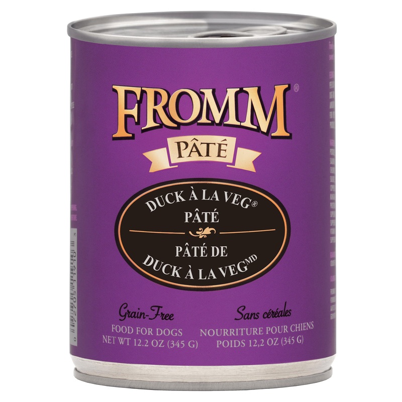 Fromm Grain Free Duck A La Veg Pate Canned Dog Food 12.2oz