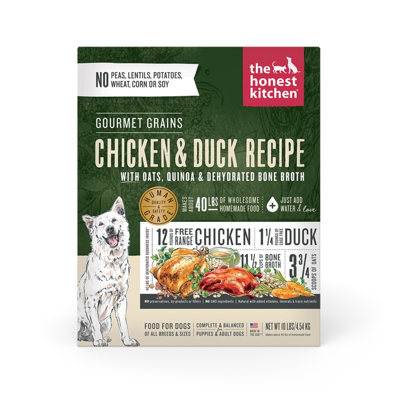 Honest Kitchen Gourmet Grains Chicken & Duck Dog Food 10lb