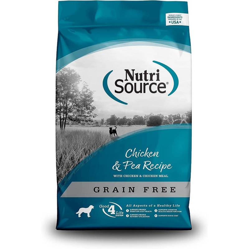 NutriSource Grain Free Chicken & Pea Dry Dog Food 26lb