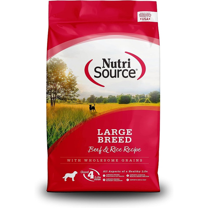 NutriSource Large Breed Beef & Rice Recipe Dry Dog Food 26lb
