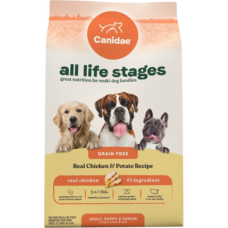 CANIDAE All Life Stages Grain-Free Real Chicken & Potato Recipe Dry Dog Food 24lb