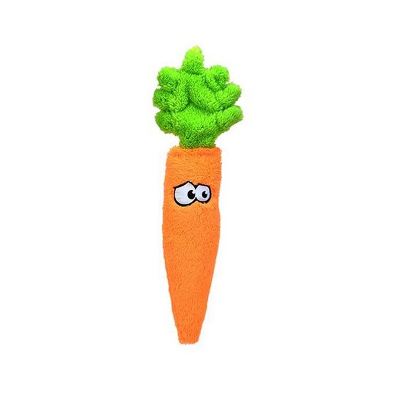 Cycle Dog Duraplush Carrot Dog Toy Medium Orange