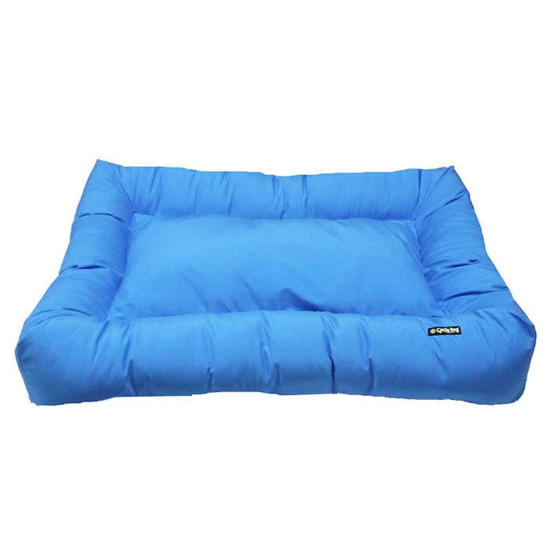 Cycle Dog Waterproof Barrier Layout Blue Medium Dog Bed