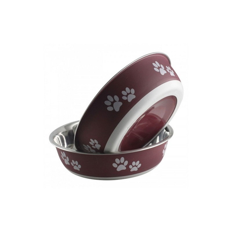 Indipets Bowl Buster Small 15oz Merlot