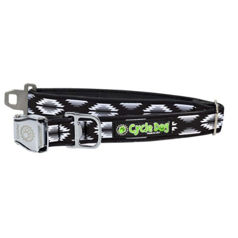 Cycle Dog Black & White Campfire Blanket Large Dog Collar