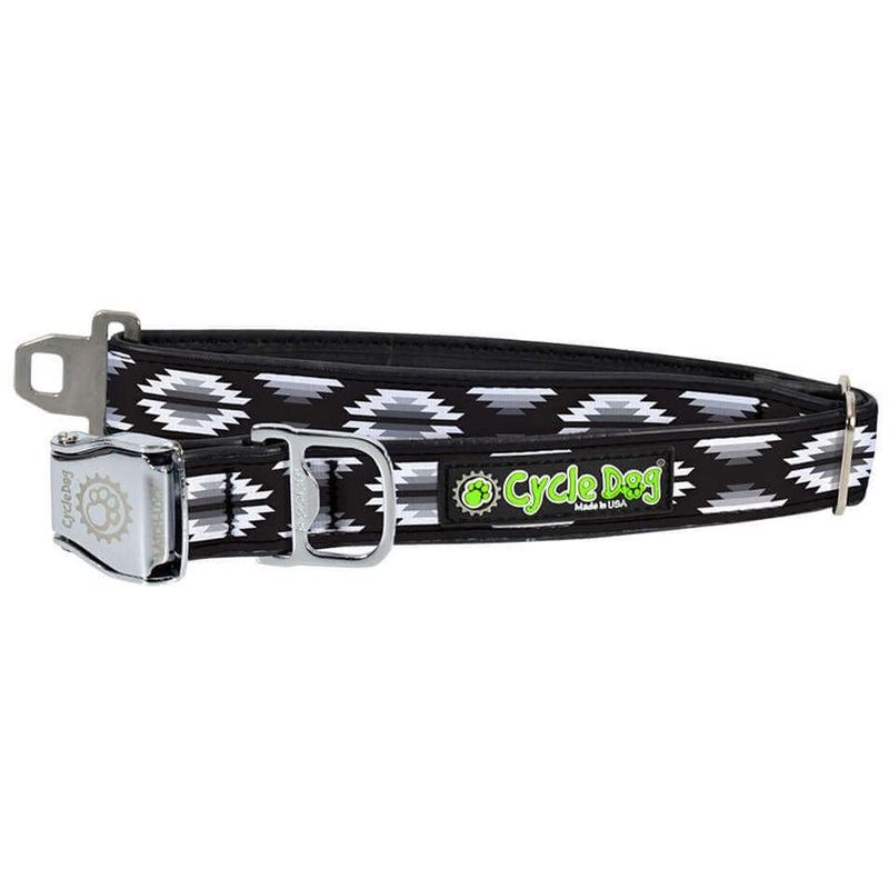 Cycle Dog Black & White Campfire Blanket Medium Dog Collar