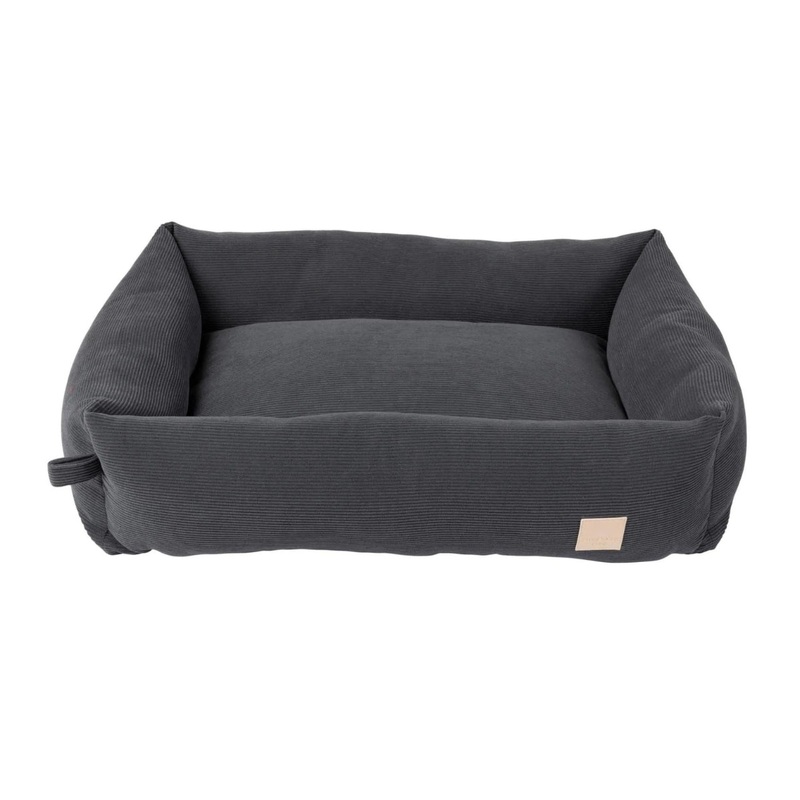 FuzzYard Life Bed for Dogs - Corduroy Bed - Slate Grey Large