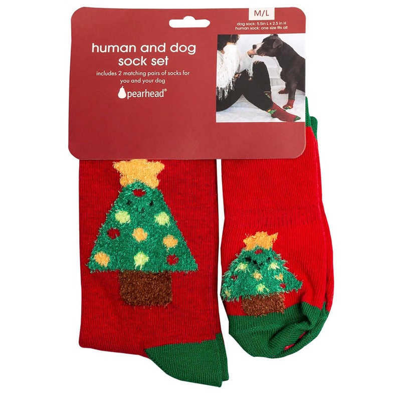Pet Palette Human & Dog Holiday Sock Set