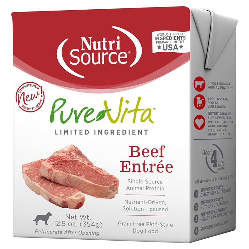PureVita Beef Entree Dog Food 12.5oz