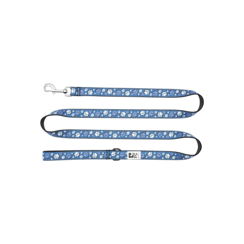 RC PETS Dog Leash, Fresh Tracks Blue, 1x6"