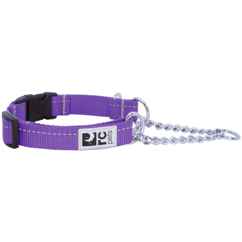 RC PETS Primary Training Clip Dog Collar, Purple, S, 5/8"x 9.5"-11"