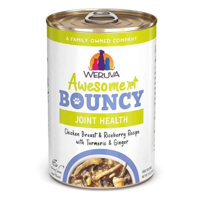 Weruva Awesome Bouncy Chicken Breast & Riceberry Turmeric & Ginger Dog Food 14oz