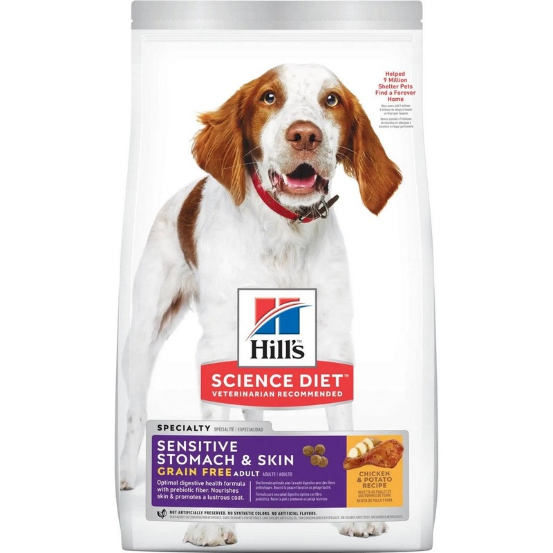 Hill's Science Diet Adult Sensitive Stomach Skin Grain Free Chicken Potato Dog Food 24lb