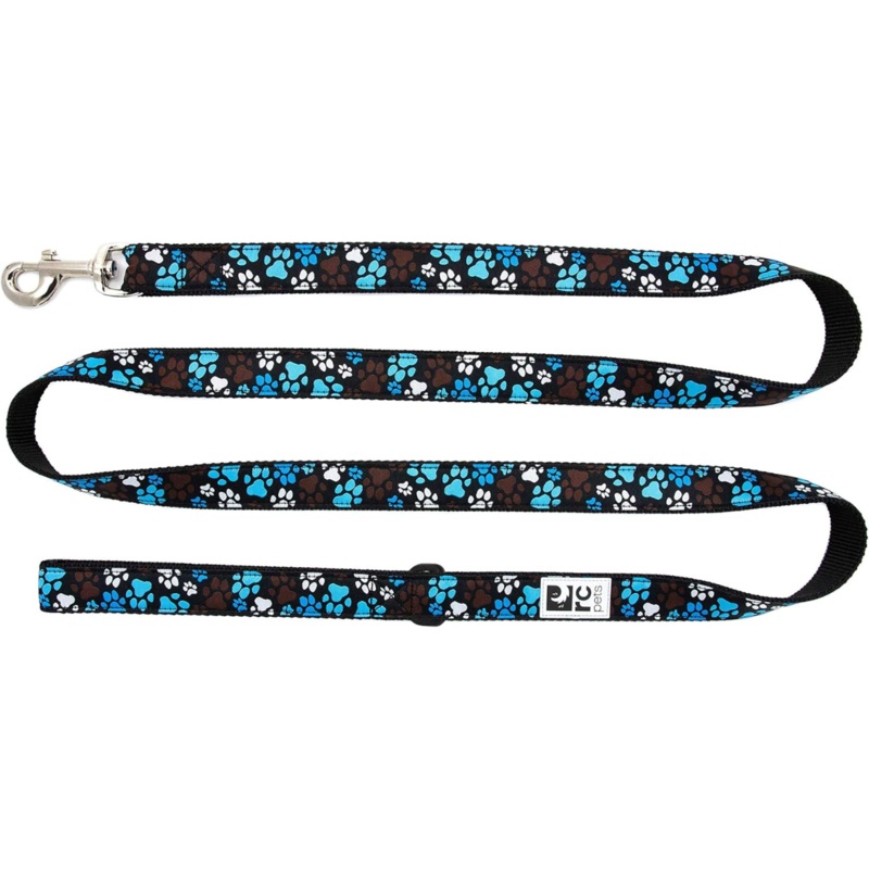 RC PETS 3/4" x 6 ft Dog Leash, Pitter Patter Chocolate