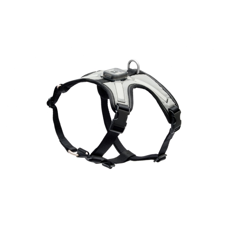 RC PETS Dog Nova LED Light Harness, Black/Grey, S, 18" - 22"