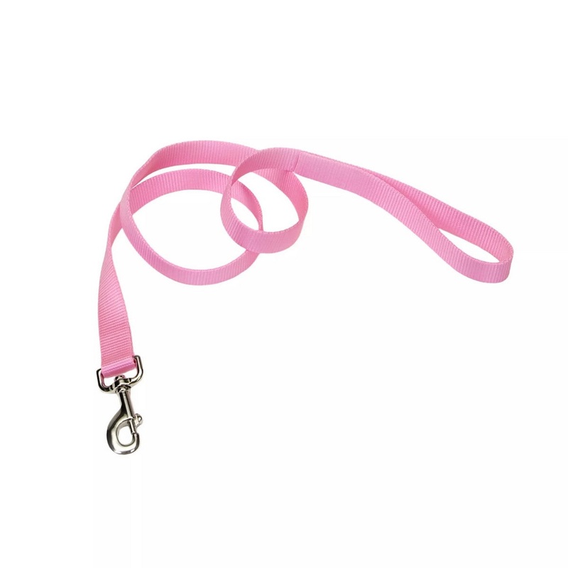 Coastal Single-Ply Dog Leash 5/8"x6' Pink Bright