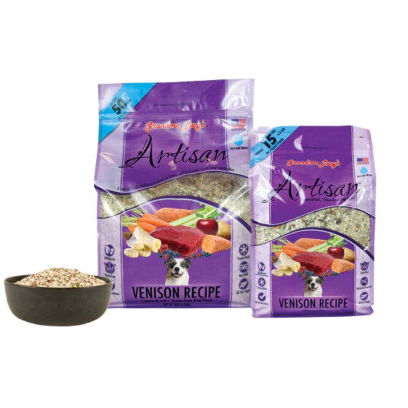 Grandma Lucy's Artisan Venison Dry Dog Food 3lb