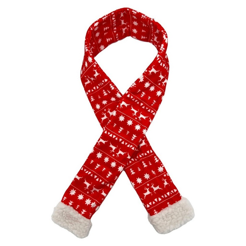 Huxley & Kent Red Fairisle Scarf for Dogs & Cats