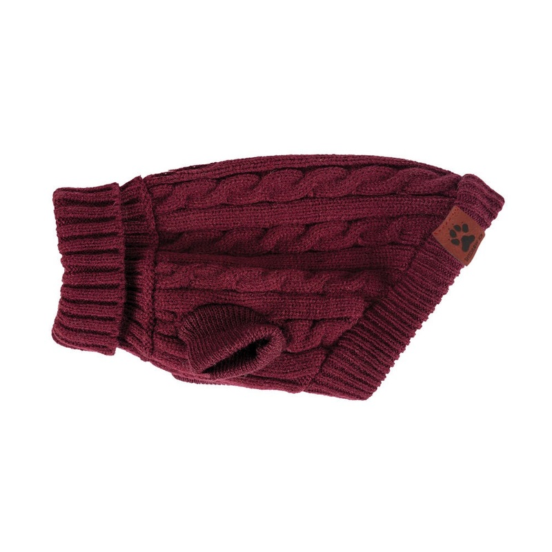 Brentwood Cable Knit Dog Sweater S Wine Tasting