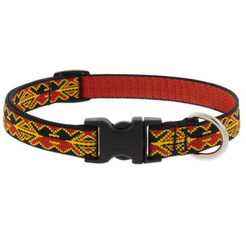 Lupine MicroBatch Dog Collar 3/4" x 15"-25" Monarch Red