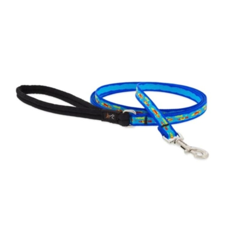 Lupine Pet Dog Leash 1/2" x 6' Wee Fishies