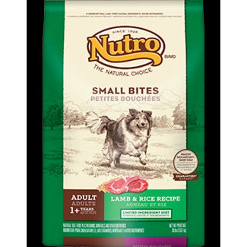 Nutro Lamb & Rice Small Bites Dry Dog Food 5lb