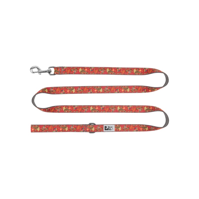 RC PETS Dog Leash, Clay, Floral, 3/4"x6'