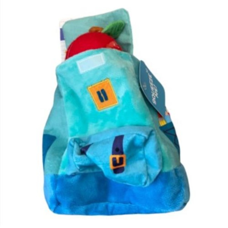 Bark Box Crinkle Barkbag With Squeaky Ball Dog Toy Plush 7"