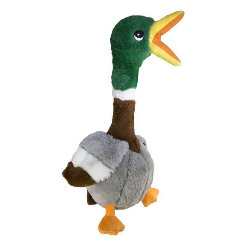 KONG Shakers Honkers Duck Dog Toy Large Gray